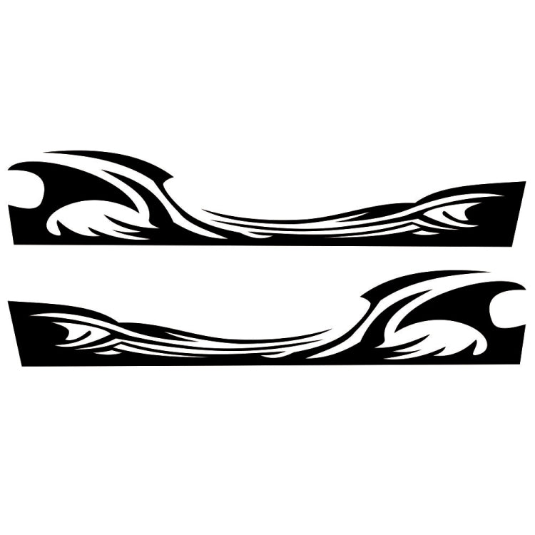 2 PCS/Set D-467 Waves Pattern Car Modified Decorative Sticker
