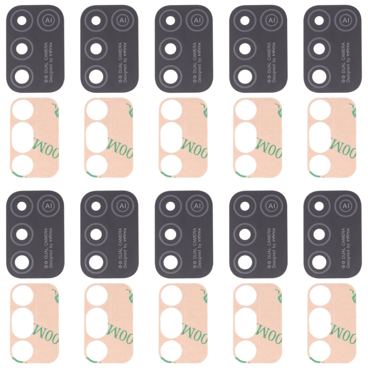 10 PCS Back Camera Lens — For Infinix Note 8i