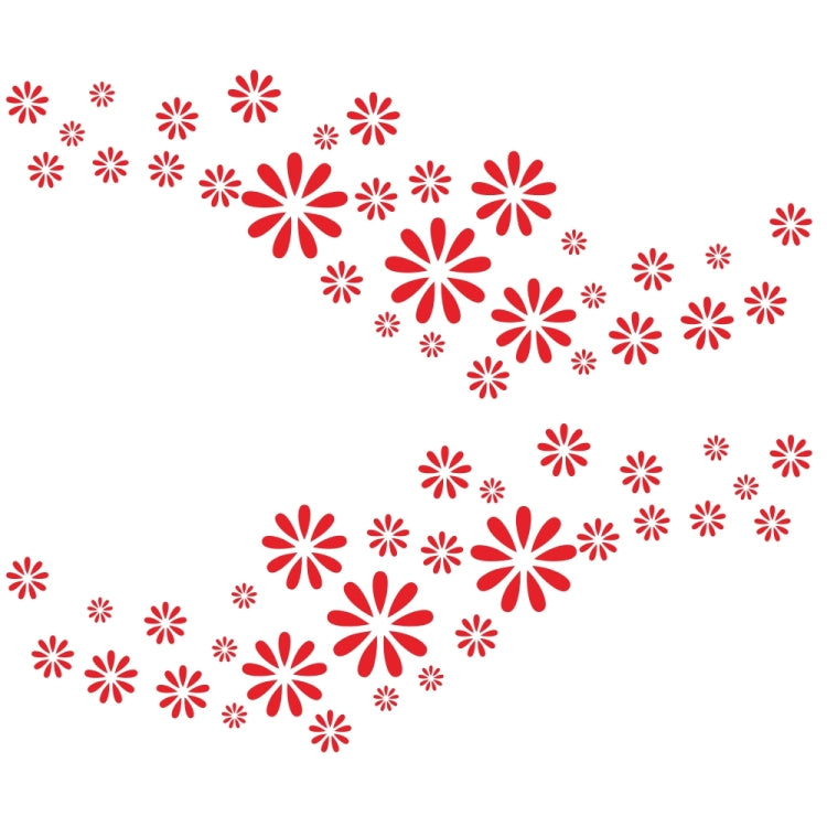 2 PCS/Set D-483 Flower Pattern Car Modified Decorative Sticker — view 8
