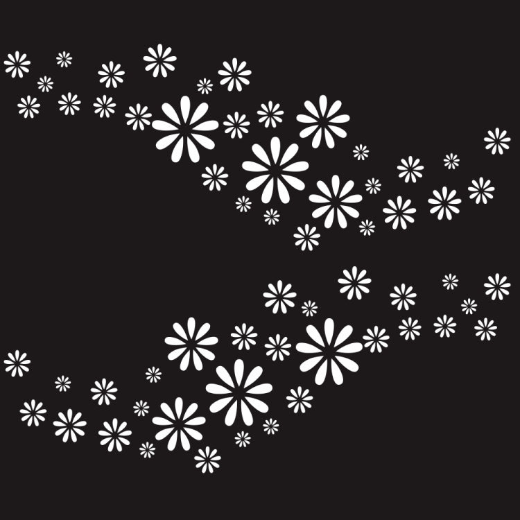 2 PCS/Set D-483 Flower Pattern Car Modified Decorative Sticker — view 9