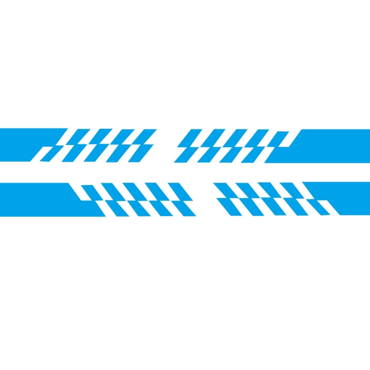 2 PCS/Set D-487 Stripe Pattern Car Modified Decorative Sticker — Red