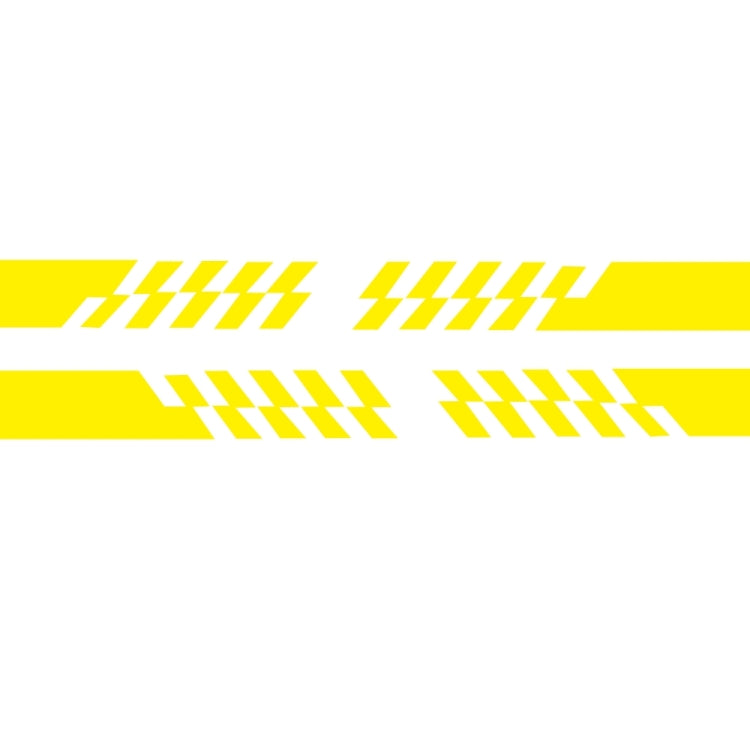 2 PCS/Set D-487 Stripe Pattern Car Modified Decorative Sticker — White