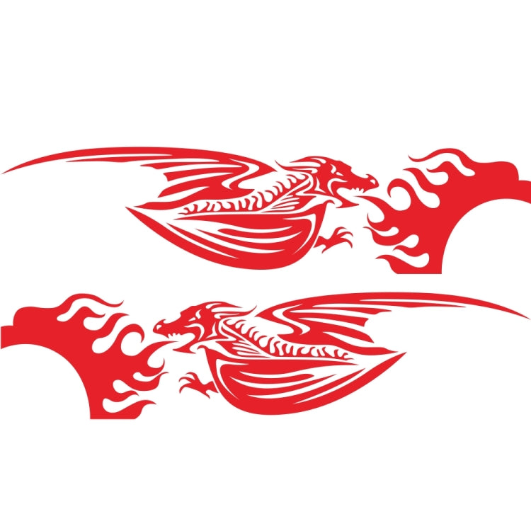 2 PCS/Set D-489 Fire-breathing Dragon Pattern Car Modified Decorative Sticker — view 8