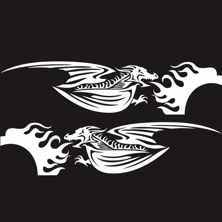 2 PCS/Set D-489 Fire-breathing Dragon Pattern Car Modified Decorative Sticker — view 9