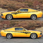 2 PCS/Set D-501 Plaid Pattern Car Modified Decorative Sticker — Black