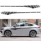 2 PCS/Set D-501 Plaid Pattern Car Modified Decorative Sticker — view 10