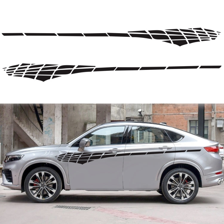 2 PCS/Set D-501 Plaid Pattern Car Modified Decorative Sticker — view 10