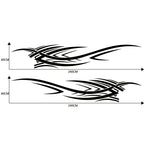 2 PCS/Set D-503 Totem Pattern Car Modified Decorative Sticker — D-503