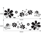 2 PCS/Set D-510 Flowers Pattern Car Modified Decorative Sticker — D-510