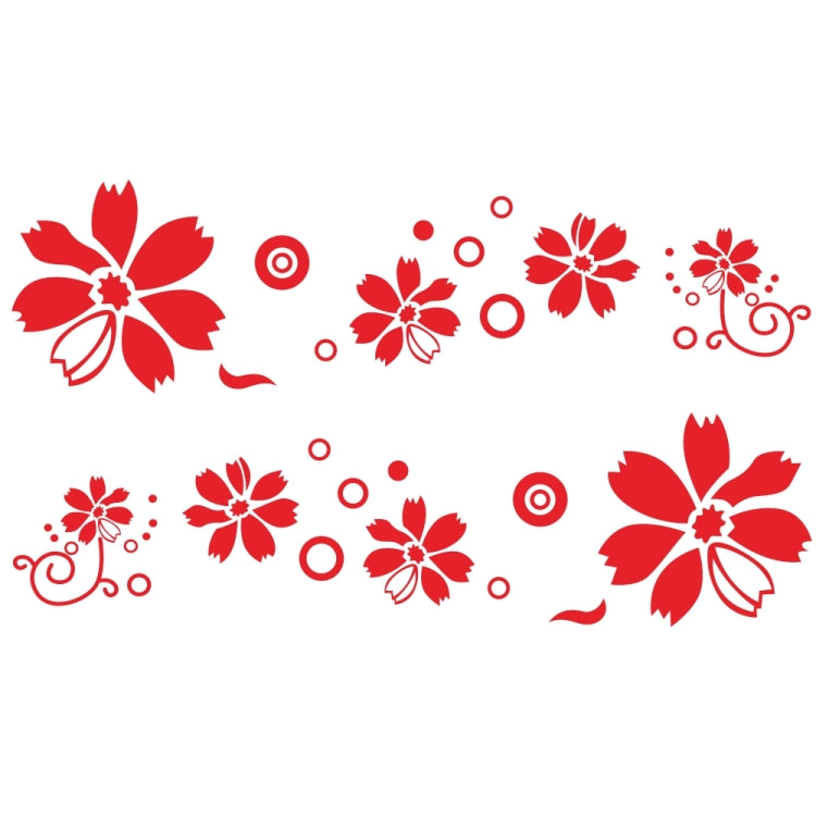 2 PCS/Set D-510 Flowers Pattern Car Modified Decorative Sticker — view 8