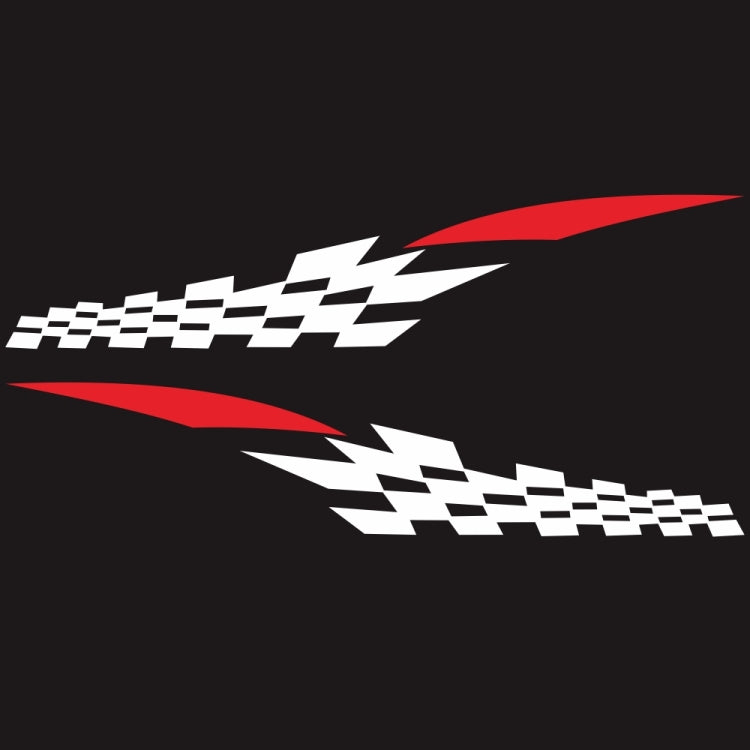 2 PCS/Set D-538 Checkered Totem Pattern Car Modified Decorative Sticker — view 7
