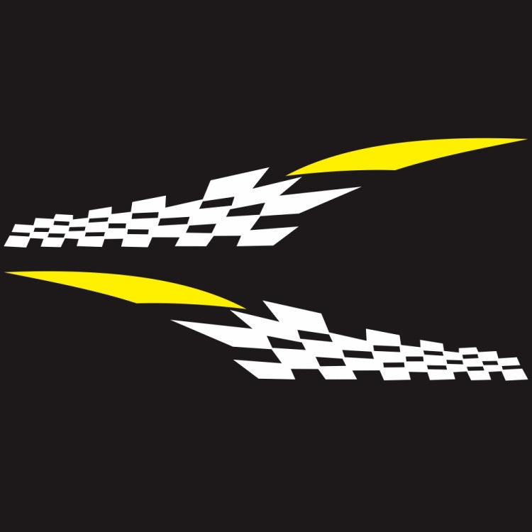 2 PCS/Set D-538 Checkered Totem Pattern Car Modified Decorative Sticker — view 8