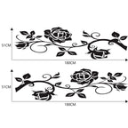 2 PCS/Set D-545 Rose Pattern Car Modified Decorative Sticker — D-545