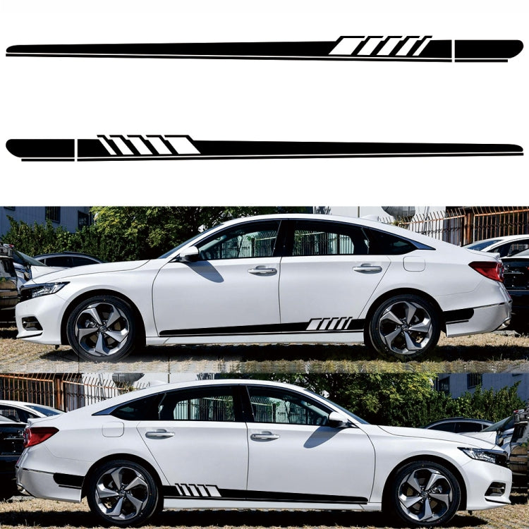 2 PCS/Set D-608 Stripe Pattern Car Modified Decorative Sticker — Red