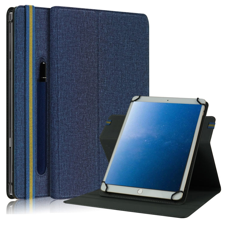 Cloth Texture Horizontal Flip Universal Tablet PC Leather Case with Pen Slot — view 8