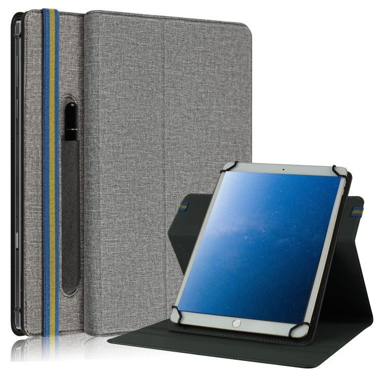 Cloth Texture Horizontal Flip Universal Tablet PC Leather Case with Pen Slot — view 9