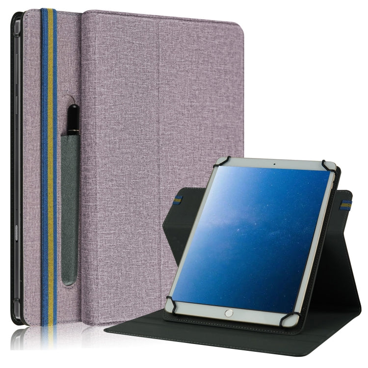 Cloth Texture Horizontal Flip Universal Tablet PC Leather Case with Pen Slot — view 10