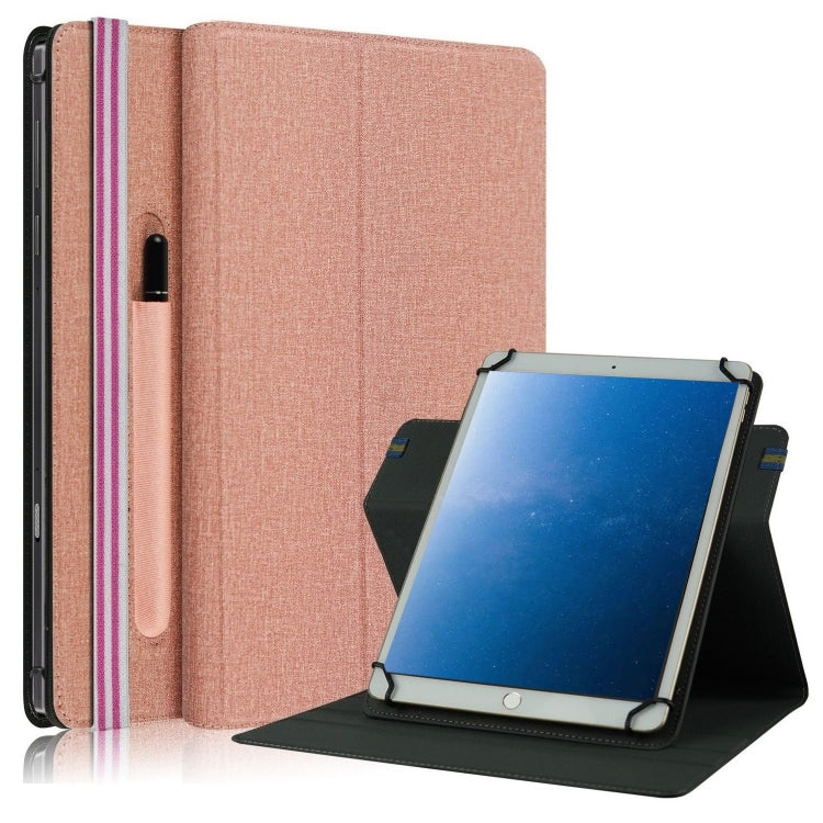 Cloth Texture Horizontal Flip Universal Tablet PC Leather Case with Pen Slot — view 11