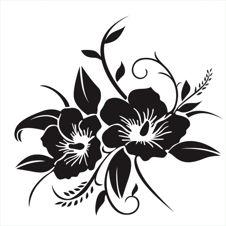 D-798 Flowers Bloom Pattern Car Modified Decorative Sticker