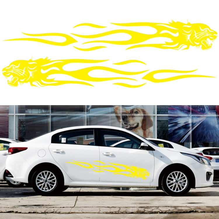 2 PCS/Set D-815 Flame Lion Pattern Car Modified Decorative Sticker — view 8