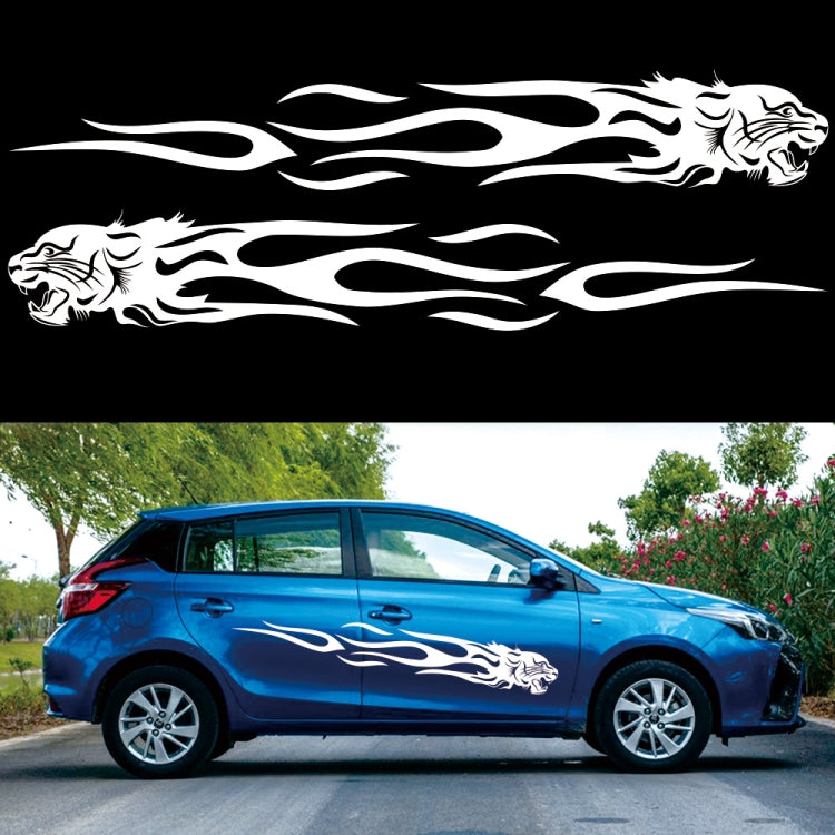 2 PCS/Set D-815 Flame Lion Pattern Car Modified Decorative Sticker — view 9