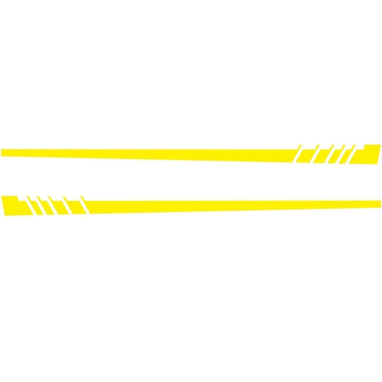 2 PCS/Set D-854 Stripe Pattern Car Modified Decorative Sticker — White