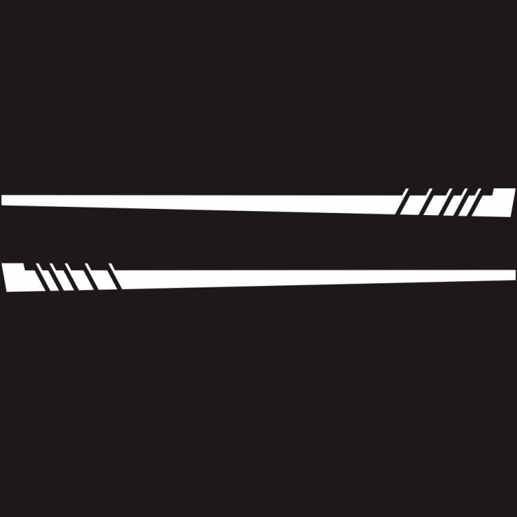 2 PCS/Set D-854 Stripe Pattern Car Modified Decorative Sticker — view 9