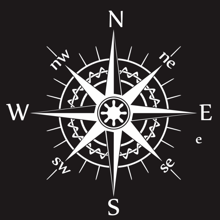 D-863 Compass Pattern Car Modified Decorative Sticker — view 9