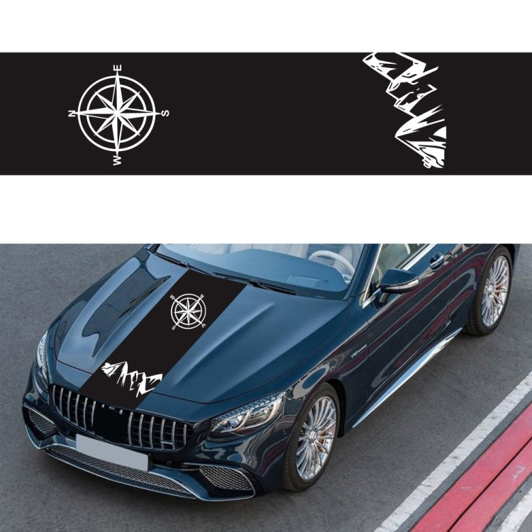 D-864 Compass Pattern Car Modified Decorative Sticker