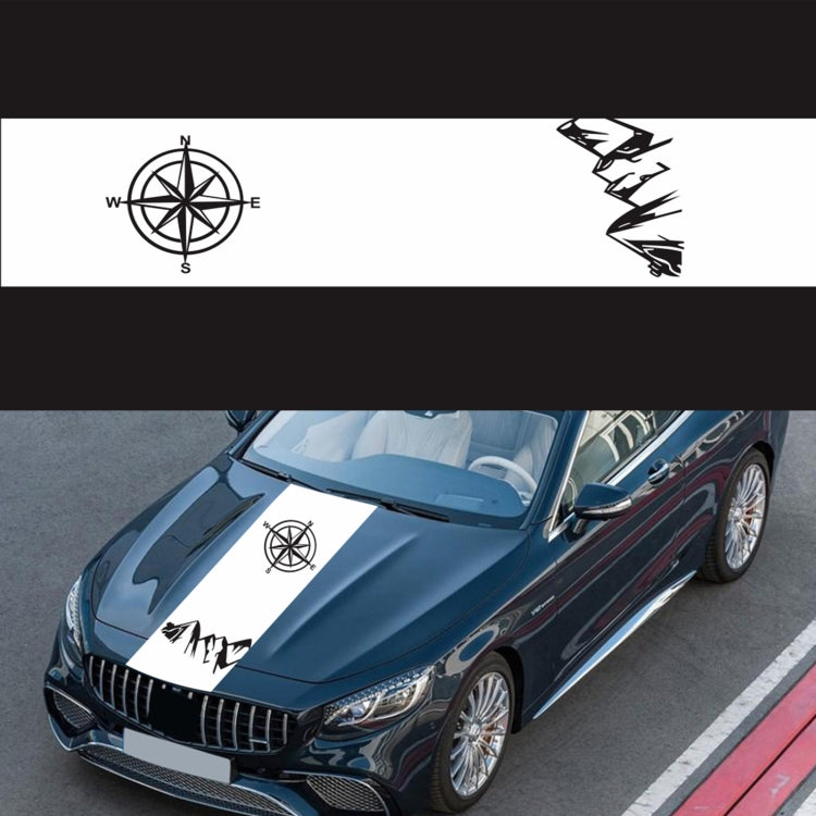 D-864 Compass Pattern Car Modified Decorative Sticker — view 9