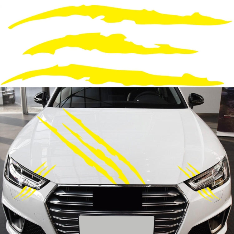 D-865 Claw Scratches Pattern Car Modified Decorative Sticker — White