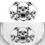 D-923 Three Skulls Pattern Car Modified Decorative Sticker