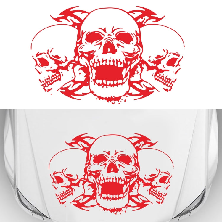D-923 Three Skulls Pattern Car Modified Decorative Sticker — view 8