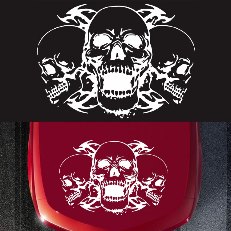 D-923 Three Skulls Pattern Car Modified Decorative Sticker — view 9