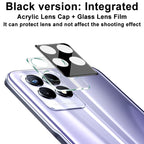 imak Integrated Rear Camera Lens Tempered Glass Film with Lens Cap Black Version, For OnePlus Nord CE 2 Lite 5G