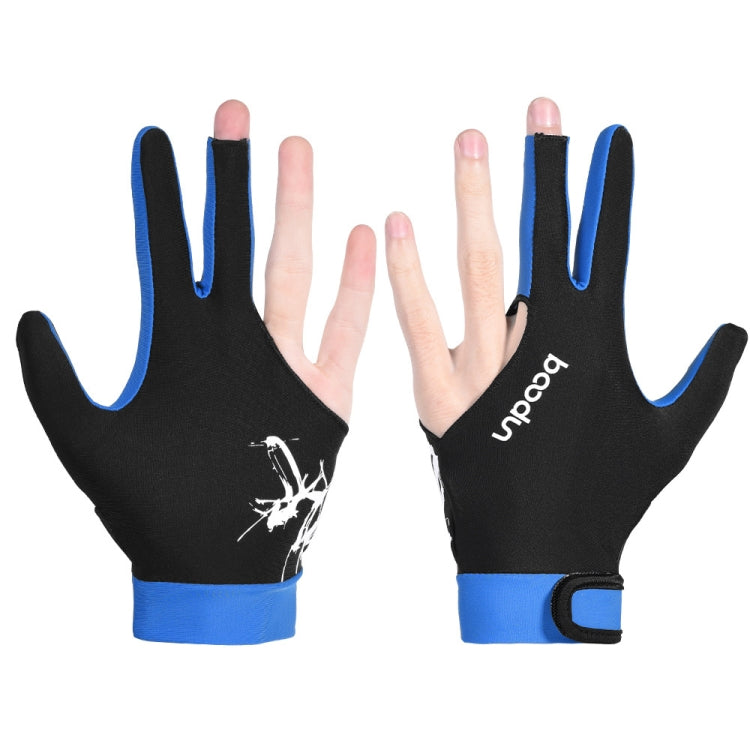 BOODUN M050912 Thin Breathable Men and Women Billiards Three Finger Single Gloves — L