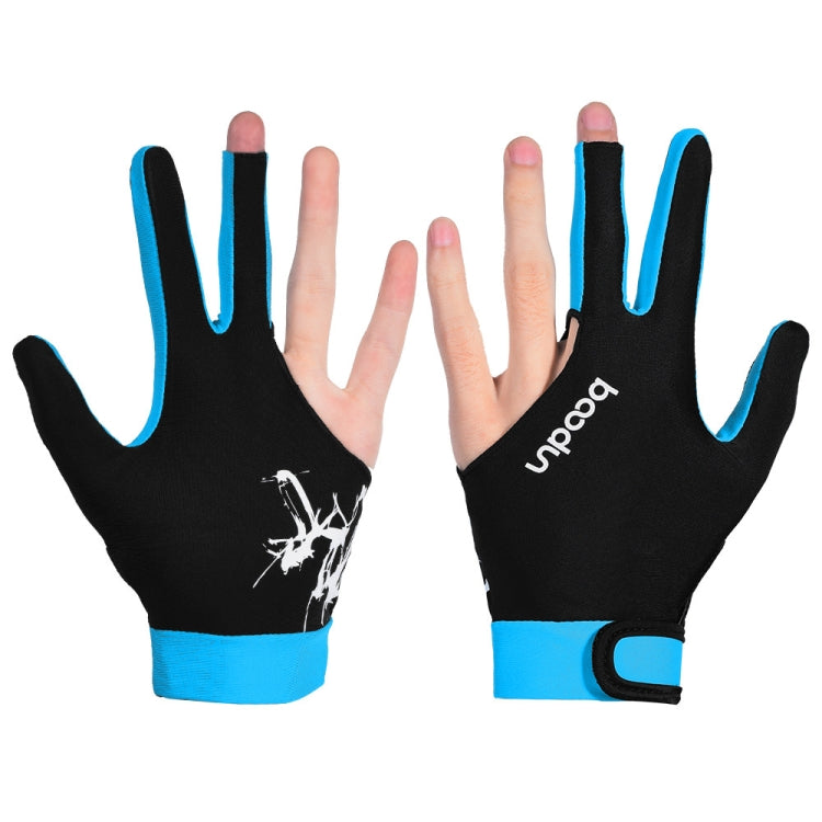 BOODUN M050912 Thin Breathable Men and Women Billiards Three Finger Single Gloves — Rose Red