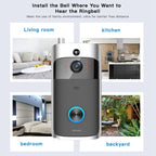 M3 720P Smart WIFI Ultra Low Power Video Visual Doorbell With Ding Dong Version — view 15