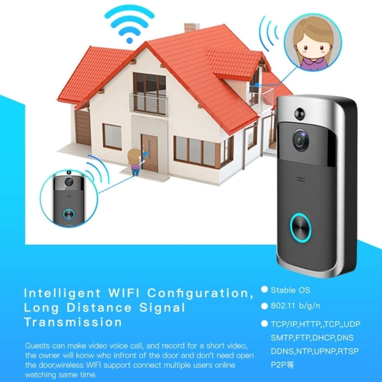 M3 720P Smart WIFI Ultra Low Power Video Visual Doorbell With Ding Dong Version — AU Plug