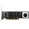 M-key NVMEx4 SSD RAID Converter Card, PCIe X16 to M.2