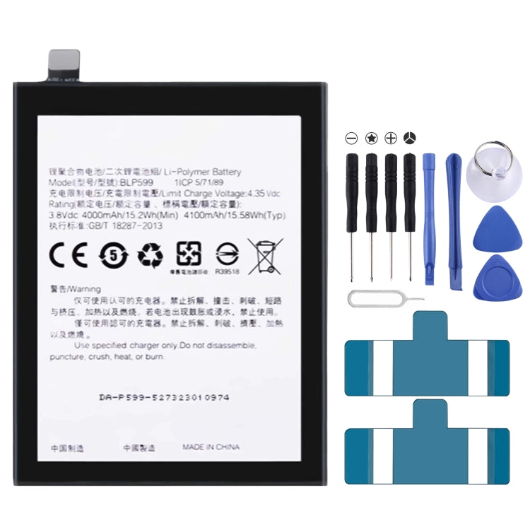 BLP855 4500 mAh Li-Polymer Battery Replacement For OPPO Reno6 Pro 5G / K9 Pro — BLP609