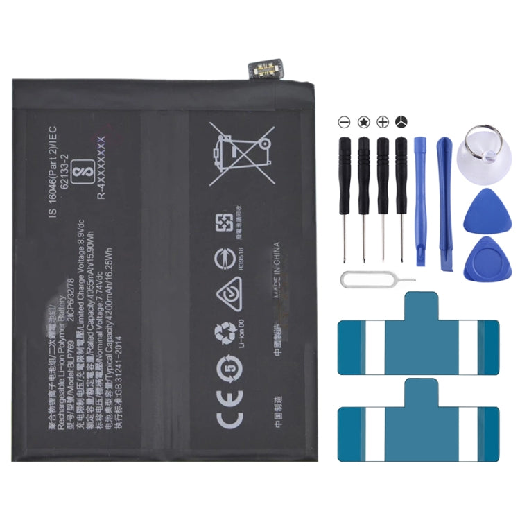 BLP855 4500 mAh Li-Polymer Battery Replacement For OPPO Reno6 Pro 5G / K9 Pro — BLP783