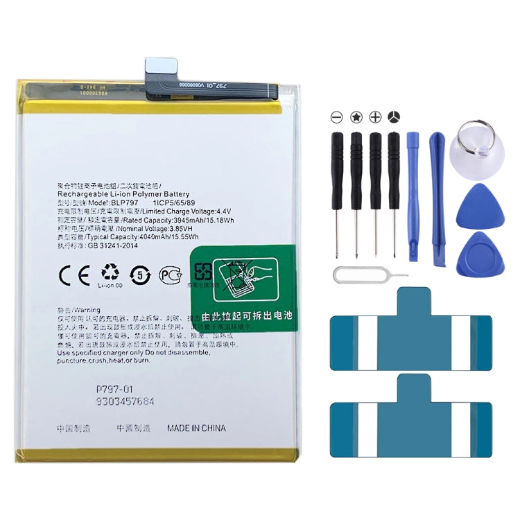 BLP855 4500 mAh Li-Polymer Battery Replacement For OPPO Reno6 Pro 5G / K9 Pro — BLP791