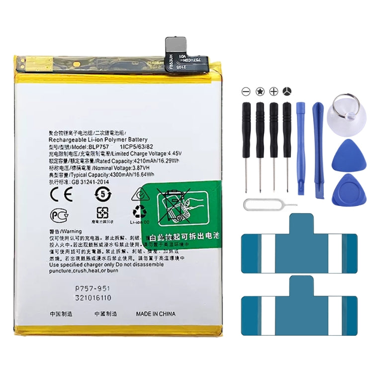 BLP855 4500 mAh Li-Polymer Battery Replacement For OPPO Reno6 Pro 5G / K9 Pro — BLP731