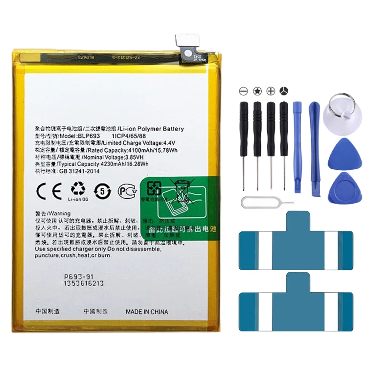 BLP855 4500 mAh Li-Polymer Battery Replacement For OPPO Reno6 Pro 5G / K9 Pro — BLP799