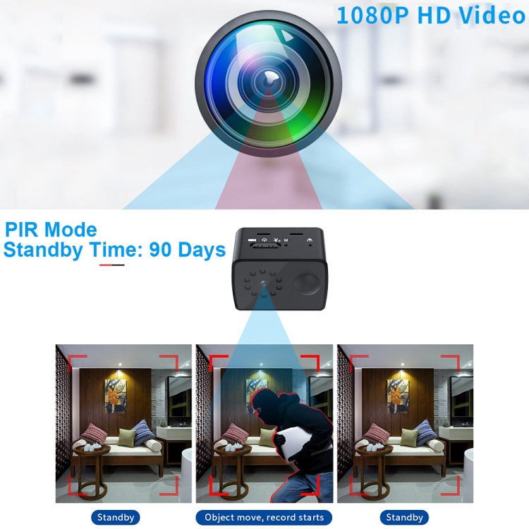 WD20 Mini 1080P HD Camcorder Night Vision PIR Motion Action Micro Camera