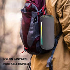 HOPESTAR P39 Outdoor Waterproof RGB Light Wireless Bluetooth Speaker