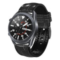 For Huawei Watch GT3 Pro 46mm Bamboo Joint Texture Silicone Leather Watch Band