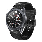 For Huawei Watch GT3 Pro 46mm Bamboo Joint Texture Silicone Leather Watch Band