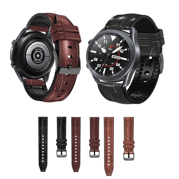 For Huawei Watch GT3 Pro 46mm Bamboo Joint Texture Silicone Leather Watch Band